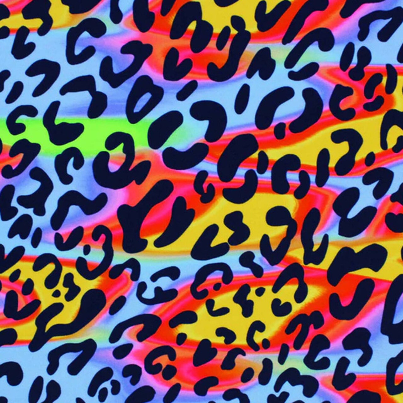 Funky Heatwave Leopard Printed Spandex Fabric 55/56 Inch width